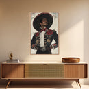 The Matador Painting Print, Chicano Art Framed Canvas Print, Traditional Mexican Wall Decor, Mexican Wall Art, Cultural Decor, Vibrant Decor