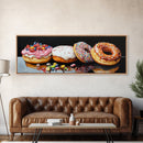 Renaissance Style Painting Of Some Donuts, Framed Canvas Print, Bakery Decor, Bakery Wall Art, Donut Shop Wall Art, Funny Renaissance Art