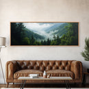 Emerald Green Mountain Landscape Wall Art Canvas Blue Ridge Mountains Print Extra Large Wall Art For Living Room Above Sofa
