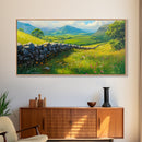 Hadrian's Wall Canvas Print, Roman Art, Framed Art, Roman Painting, England History Wall Art