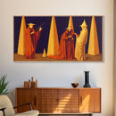 Spooky Victorian Occult Art, ready to hang canvas print, framed art, cool unique wall decor