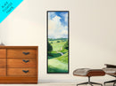Scenic Golf Art Canvas Print Watercolor Farmhouse Art Above Sofa Wall Art Living Room Art Bedroom Art Vertical Wall Art Rustic Decor Gift