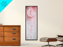 Crescent Moon Illustration Canvas Print Wabi Sabi Art Minimalist Bedroom Artwork Moon Oil Painting Rustic Fall Wall Decor Gift