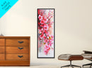 Canvas Print Pink Cherry Blossom Art, Japanese Inspired Wall Decor, Romantic Botanical Artwork, Gift Idea for Bedroom or Living Room