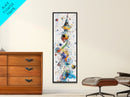 Whimsical Tower Painting Canvas Print Colorful Fun Art Vertical Wall Art Unique Gift Idea Playful Whimsical Art for Living Room