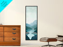 Misty River Landscape Canvas Print Smoky Mountain Art Coastal Wall Art Bedroom or Living Room Rustic Decor Panoramic Wall Piece