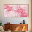 Intricate Lace Pattern Framed Canvas Print, Sacred Geometry Art, Light Pink Abstract Wall Art, Feminine and Minimalist Home Decor