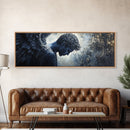 Serene Angel Framed Canvas Print Dark Angels Wall Art Moody Painting Elegant Bedroom Art Goddess Inspired Original Living Room Decor