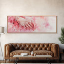 Elegant Lace Hands Canvas Print Feminine Glam Art Light Pink Wall Art Romantic Home Decor Vertical Artwork Gift Idea For Her