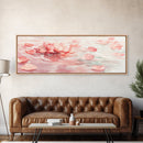 Lotus Petal Canvas Print, Wabi Sabi Wall Art, Light Pink Nature-Inspired Art, Bedroom or Yoga Room Decor, Serene Feminine Artwork