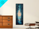 Forest at Dusk, Dark Romance Painting, Moody Art, Vertical Wall Art, Cottagecore Wall Art, Above Bed Art, Rustic Décor