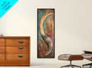 Rustic Horn, Earthy Tones, Abstract Nature, Canvas Print, southwest wall art, rustic wall art, boho art, wabi sabi art