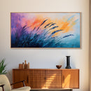 Wheat Field Painting, Landscape Artwork, Rustic Decor, Wabi Sabi Art, Framed Canvas Print, Fall Inspired Art, Earthy Tones Art