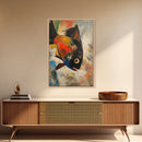 Colorful Fish, Koi Fish Painting, Whimsical Art, Nautical Decor, Living Room Art, Canvas Print, Gift Idea