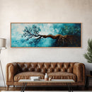 Twisted Roots, Sky Tree, Surreal Nature Art, Canvas Print, Abstract Landscape, Whimsical Wall Decor, Earthy Tones, Nature Inspired Art