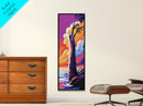 Lone Tree, Coastal Sunset Art, Framed Canvas Print, Nature Landscape Art, Vibrant Sky Decor, Serene Home Art, Relaxing Wall Art