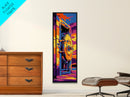 Bank Vault, Abstract Industrial Art, Bold Metal Print, Dramatic Surreal Decor, Unique Office Wall Art, Framed Canvas Print