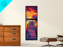 Sunset Dock, Lakeside Wall Art, Peaceful Canvas Print, Beach House Decor, Summer Home Art, Living Room Wall Art, Tranquil Artwork