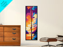 Fishing Pole, Lakeside Wall Art, Nature Canvas Print, Cabin Home Decor, Rustic Artwork, Living Room Wall Art, Adventure Art