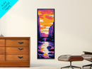 Canyon Sunset, Bridge Wall Art, Vibrant Nature, Travel Decor, Canvas Print, Living Room Art, Warm Color Palette, Gift Idea