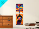 Sunrise Pan, Kitchen Wall Art, Culinary Aesthetic, Framed Canvas Print, Cooking Inspired Decor, Retro Style, Unique Chef Gift, Modern Art