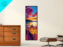 Canoe Sunset, Lake Adventure, Tranquil Waters, Framed Canvas Print, Nature Lover Gift, Outdoor Inspired Art, Cabin Decor, Living Room Art
