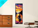 Sunset Canoe Trip, Outdoor Adventure, Wilderness Art, Landscape Canvas Print, Cabin Decor, Living Room Wall Art, Nature Inspired
