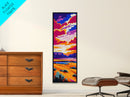 Desert Canyon Sunset, Canvas Print, Vibrant Western Landscape, Sky Wall Art, Rustic Home Decor, Adventure Aesthetic, Modern Southwest