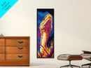 King Cobra, Vibrant Reptile, Wildlife Art, Canvas Print, Snake Painting, Bold Color Home Decor, Nature Lover Gift, Office Wall Art