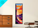 Grand Canyon, River View, Sunset Painting, Canvas Print, Western Landscape, Earthy Tones, Living Room Art, Southwest Home Aesthetic
