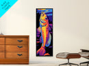 Golden Fish, Fishing, Bold, Vibrant, Canvas Print, Fisherman Wall Art, Outdoor Enthusiast Decor, Man Cave Artwork, Unique Nature Art