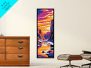 Ocean Wave, Surfing Art, Coastal Wall Decor, Beach Vibes, Canvas Print, Nautical Home Decor, Bedroom Wall Art