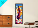 Canyon Sunset, Colorful Wall Art, Western Landscape, Framed Canvas Print, Southwest Decor, Rustic Living Room Art