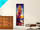 Wild Grass, Sunset Glow, Tranquil Nature, Canvas Print, Boho Wall Art, Bedroom Decor, Earthy Tones, Cozy Autumn Landscape