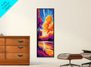 Cosmic Reflection, Celestial Sunset, Colorful Nature Print, Framed Canvas Print, Fantasy Wall Art, Dreamy Home Decor, Office Art