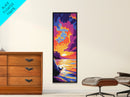Ocean Sunset, Waves & Sky, Coastal Beauty, Canvas Print, Beach House Art, Nautical Wall Decor, Relaxing Home Accent, Summer Vibes