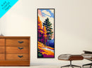 Autumn Trees, Fall Forest Art, Seasonal Nature Painting, Warm Wall Decor, Cozy Home Art, Thanksgiving Wall Art, Framed Canvas Print