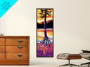 Tree Reflection, Surreal Nature Art, Dreamy Landscape Painting, Mystical Home Art, Meditative Room Art, Framed Canvas Print