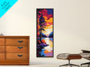 Forest Serenity, Misty Mountain Art, Nature Escape Wall Decor, Tranquil Wilderness Scene, Canvas Print, Rustic Cabin Wall Art