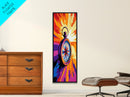 Compass Glow, Adventure Art, Nautical Decor, Travel Inspiration, Office Wall Art, Abstract Style, Canvas Print, Unique Gift