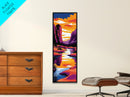 Canyon River, Desert Landscape, Southwest Art, Bold Colors, Dramatic Sky, Adventure Theme, Rustic Home, Living Room, Canvas Print