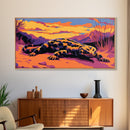 Desert Lizard, Southwestern Wildlife Art, Framed Canvas Print, Nature Wall Decor, Reptile Artwork, Arizona Aesthetic, Boho Wall Art