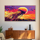 Jellyfish Glow, Ocean Life Art, Vibrant Sea Creatures, Coastal Wall Decor, Underwater Fantasy, Framed Canvas Print