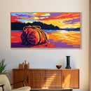 Pacific Northwest, Ocean Landscape, Wild Coast, Framed Canvas Print, Vibrant Nature Art, Living Room Wall Decor, Bold Outdoor Scene