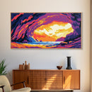 Autumn Tree, Deep Roots, Sunset Forest, Cozy Home Decor, Rustic Wall Art, Framed Canvas Print, Warm Nature Landscape