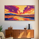 Volcanic Eruption, Fiery Mountain, Dramatic Sky, Canvas Print, Vibrant Wall Art, Adventure Decor, Bold Landscape, Office Wall Art