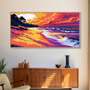 Serene Lake, Autumn Wall Art, Fall Landscape, Framed Canvas Print, Nature Home Decor, Cabin Living Room Art, Vibrant Artwork