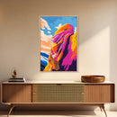 Colorful Mountain Peak, Canvas Print, Vibrant Nature Scene, Bold Landscape, Modern Home Decor, Adventure Wall Art, Nature Inspired Accent