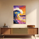 Giant Wave, Ocean Wall Art, Surf Decor, Beach Theme, Canvas Print, Vibrant Seascape, Coastal Home Art, Ocean Lovers Gift