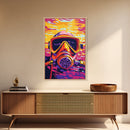 Scuba Diver, Deep Sea Art, Underwater Mask, Bold Ocean Art, Canvas Print, Adventure Wall Decor, Unique Gift, Nautical Home Art